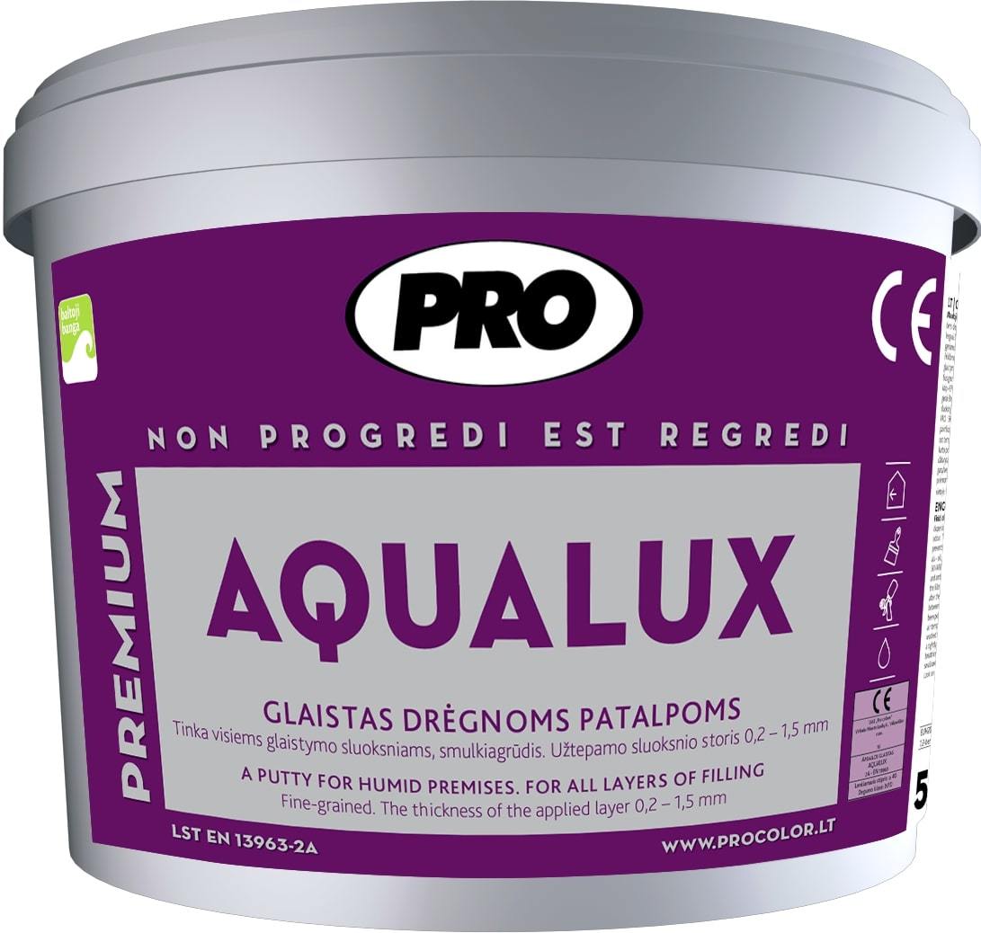 Glaistas drėgnoms patalpoms AQUALUX, 5 kg-0