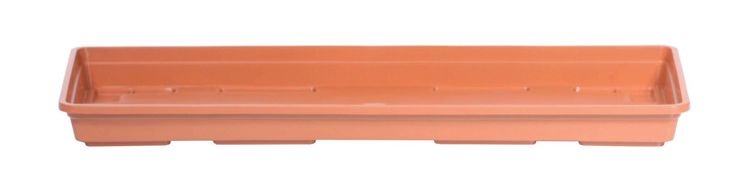 Plastikinė lovelio lėkštelė AGRO, rudos sp., 80 x 15 x 3 cm