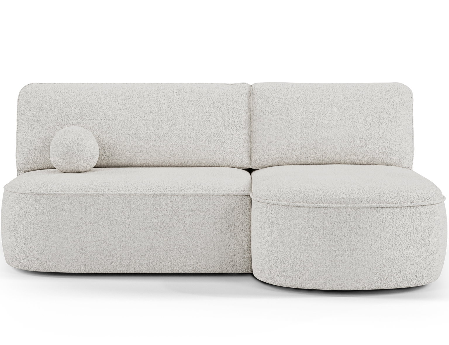 Kampinė sofa - lova Livosa Royal 01, balta sp., dešininė, 144 x 220 cm x 93 cm-0