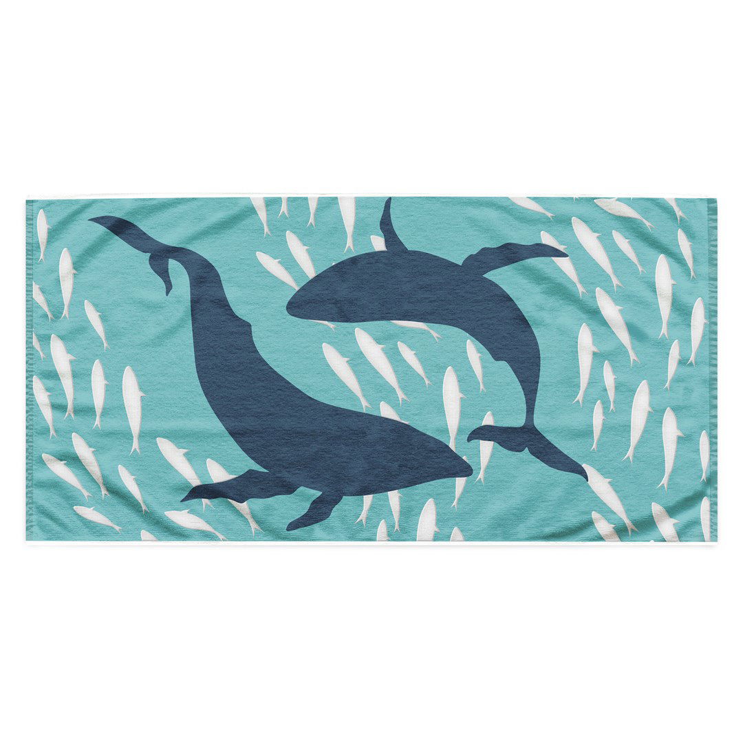 Paplūdimio rankšluostis DecoKing DOLPHIN, 90x180 cm - 1