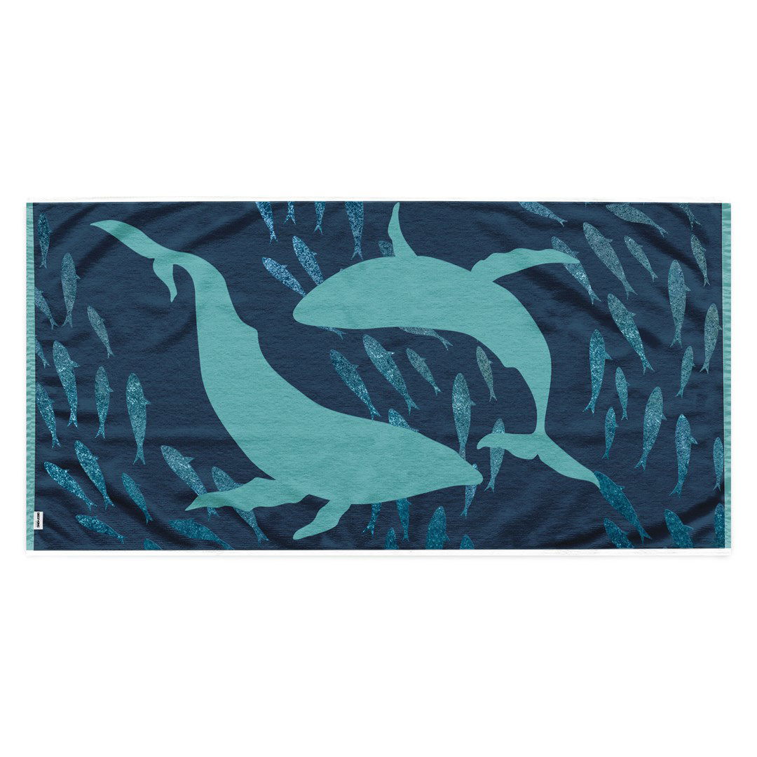 Paplūdimio rankšluostis DecoKing DOLPHIN, 90x180 cm - 2