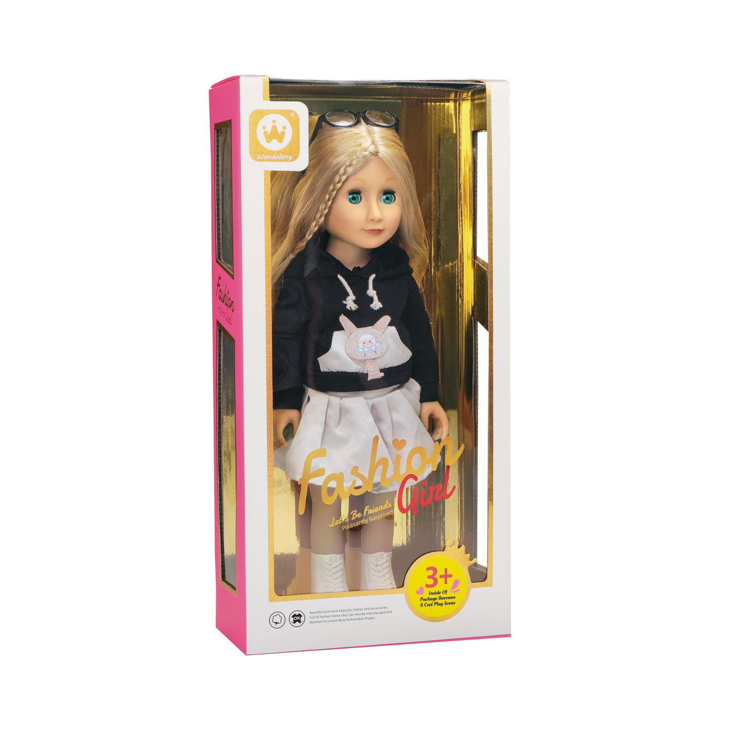 Madinga lėlė FASHION GIRL, 46 cm-0