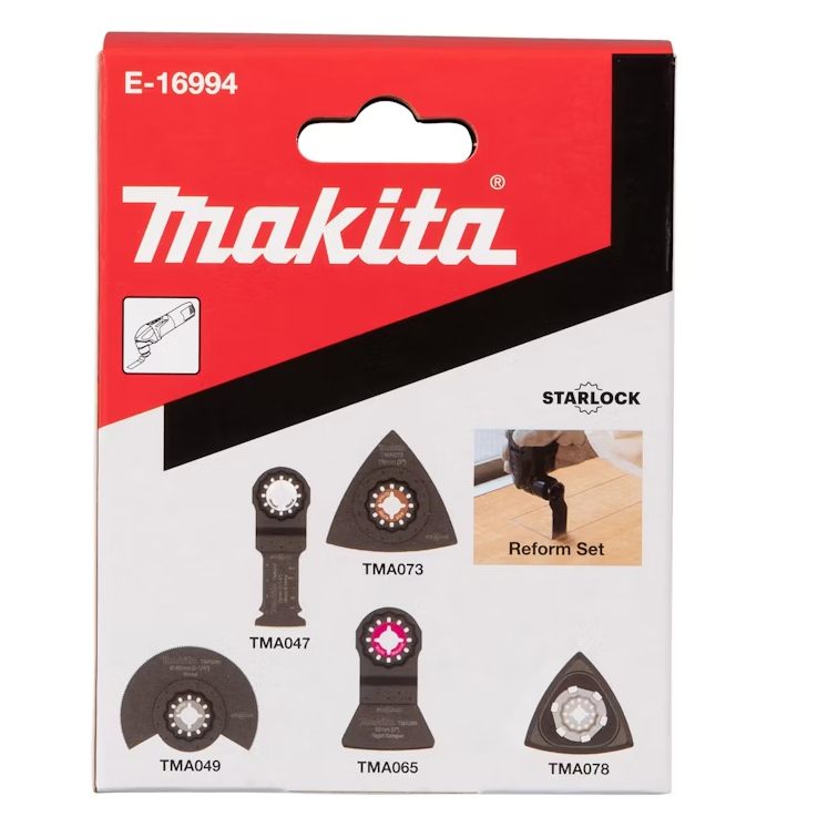 Daugiafunkcio įrankio priedų rinkinys MAKITA Starlock, 5 vnt.-1