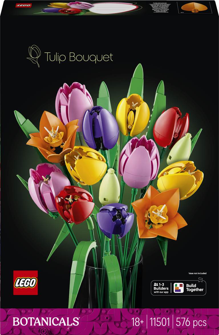 Konstruktorius LEGO Botanicals Tulip Bouquet 11501, 576 vnt. - 1