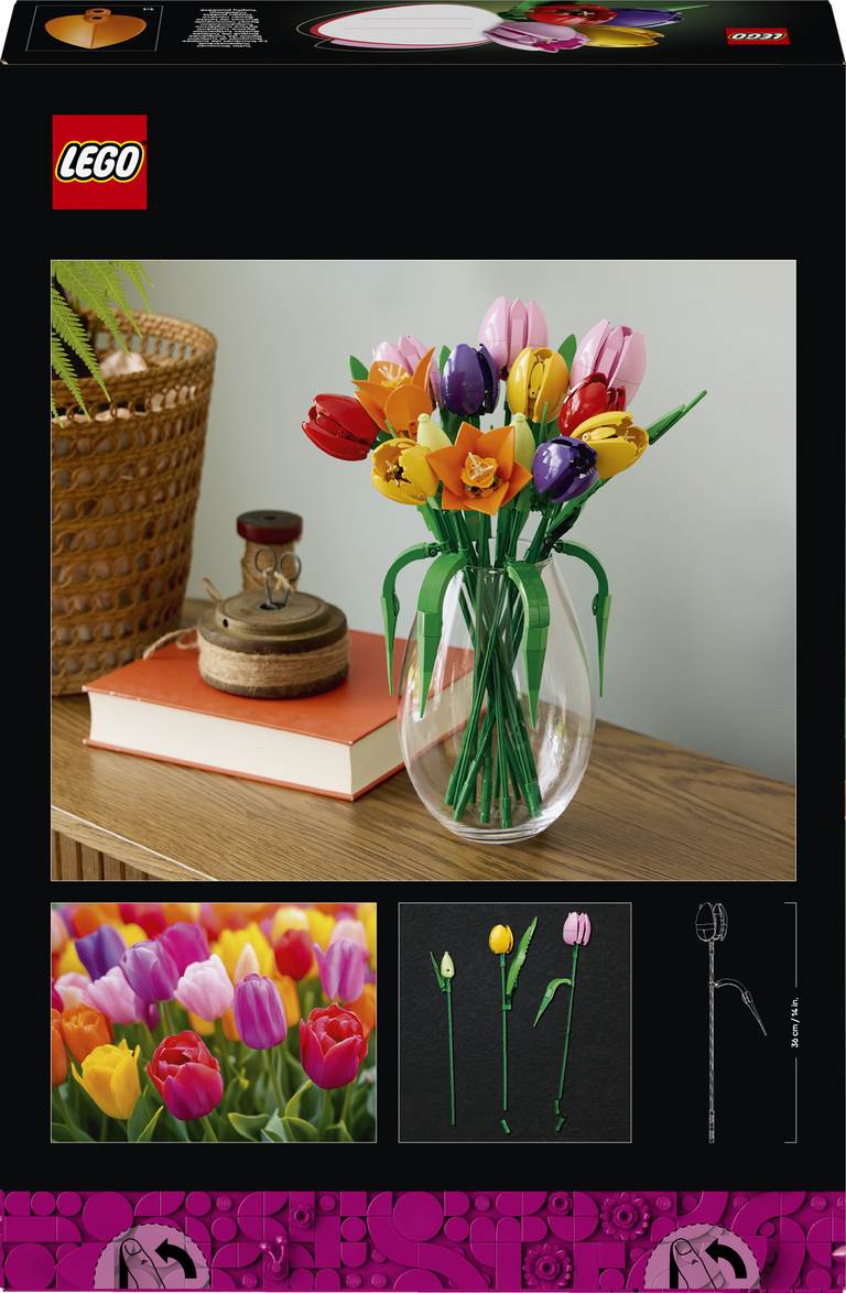 Konstruktorius LEGO Botanicals Tulip Bouquet 11501, 576 vnt. - 2