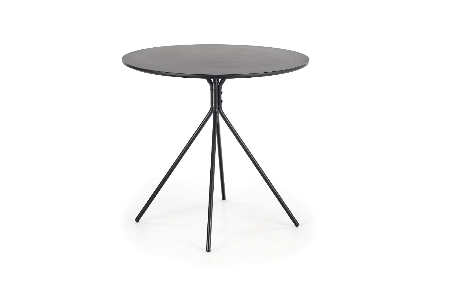 Valgomojo stalas FONDI, 80x80x75 cm, juoda