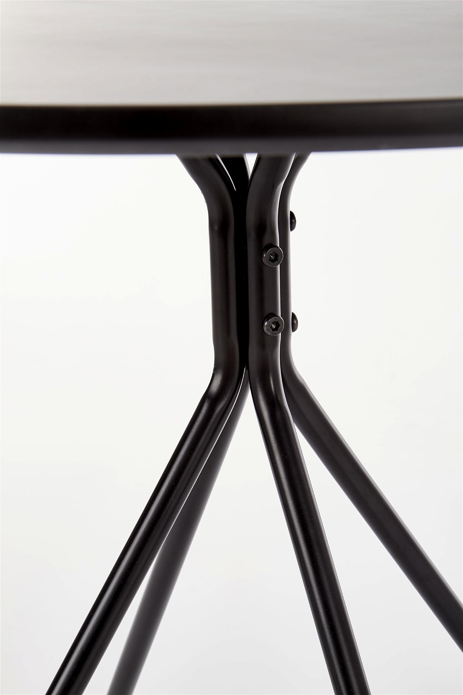 Valgomojo stalas FONDI, 80x80x75 cm, juoda - 5