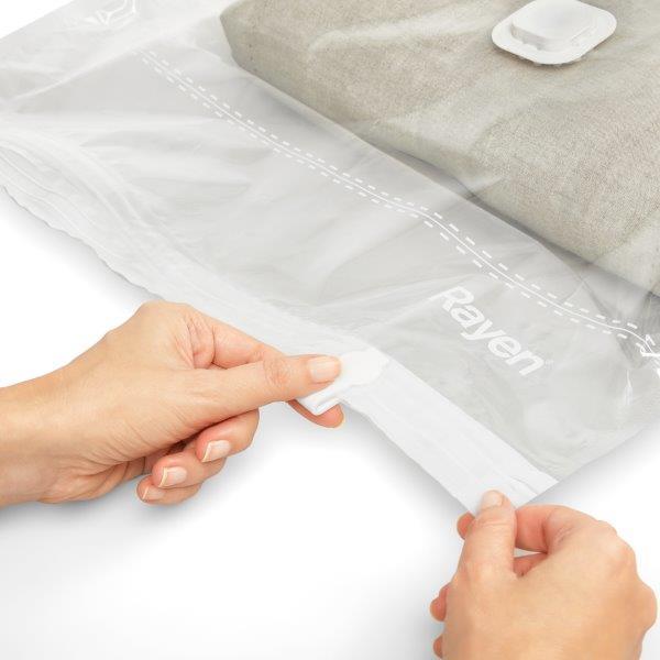 Vakuuminiai drabužių maišai RAYEN BASIC, L+XXL dydis, 80 x 100 cm/90 x 130 cm - 3