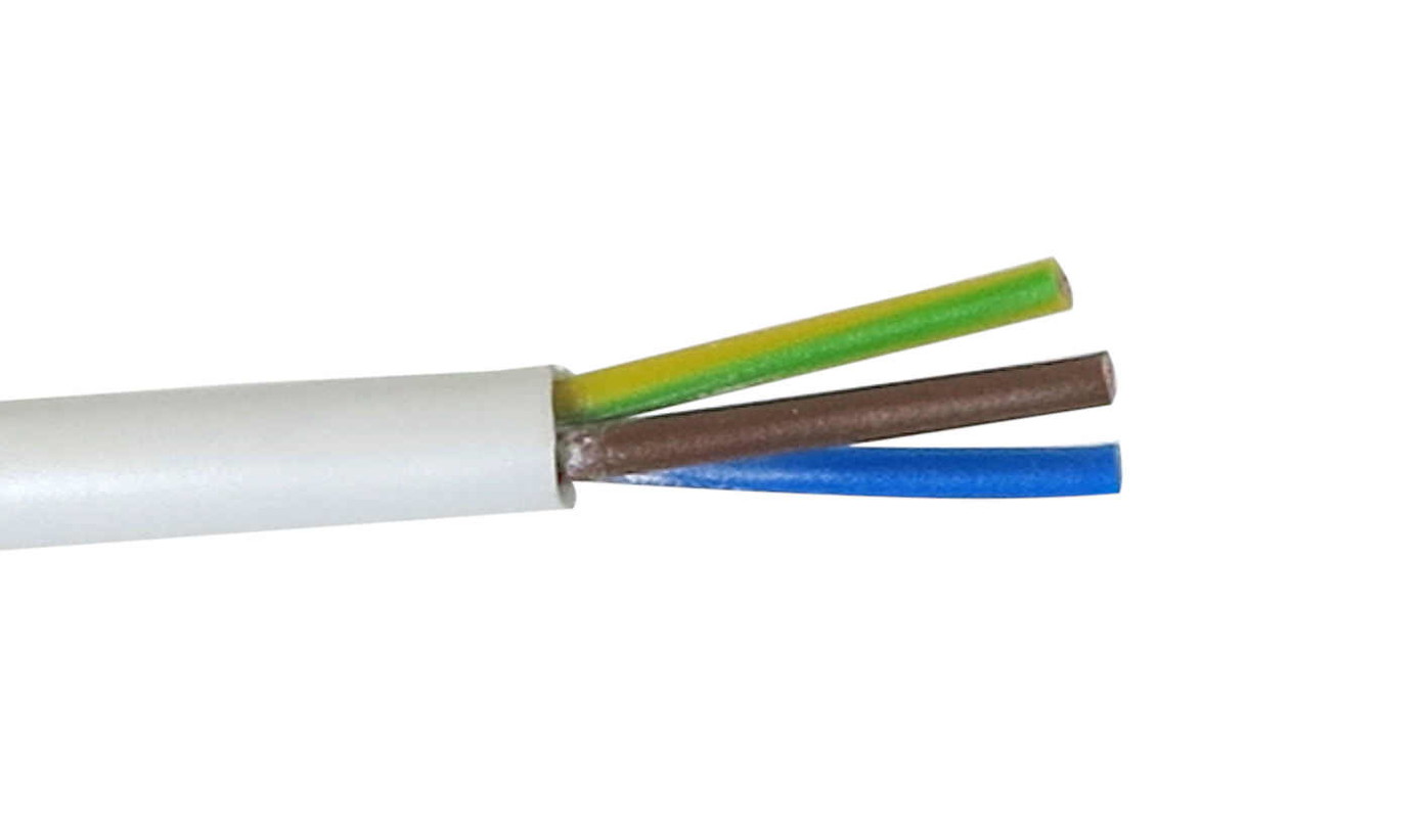 Instaliacinis kabelis, Lietkabelis OMY (H03VV-F), 3 x 0,75 mm², 25 m-0