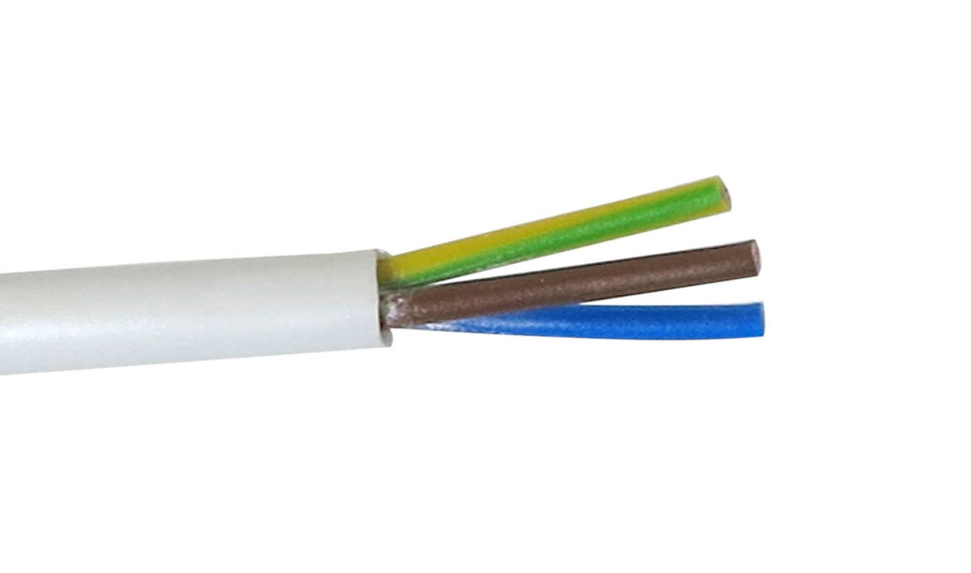 Instaliacinis kabelis H03VV-F, 3 x 0,75 mm2, 25 m