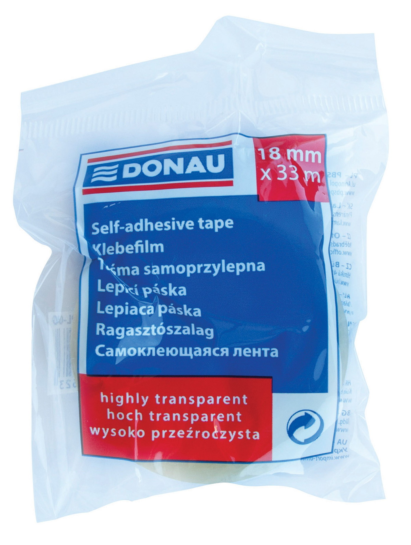 Lipni juostelė, 18 mm x 33m-1