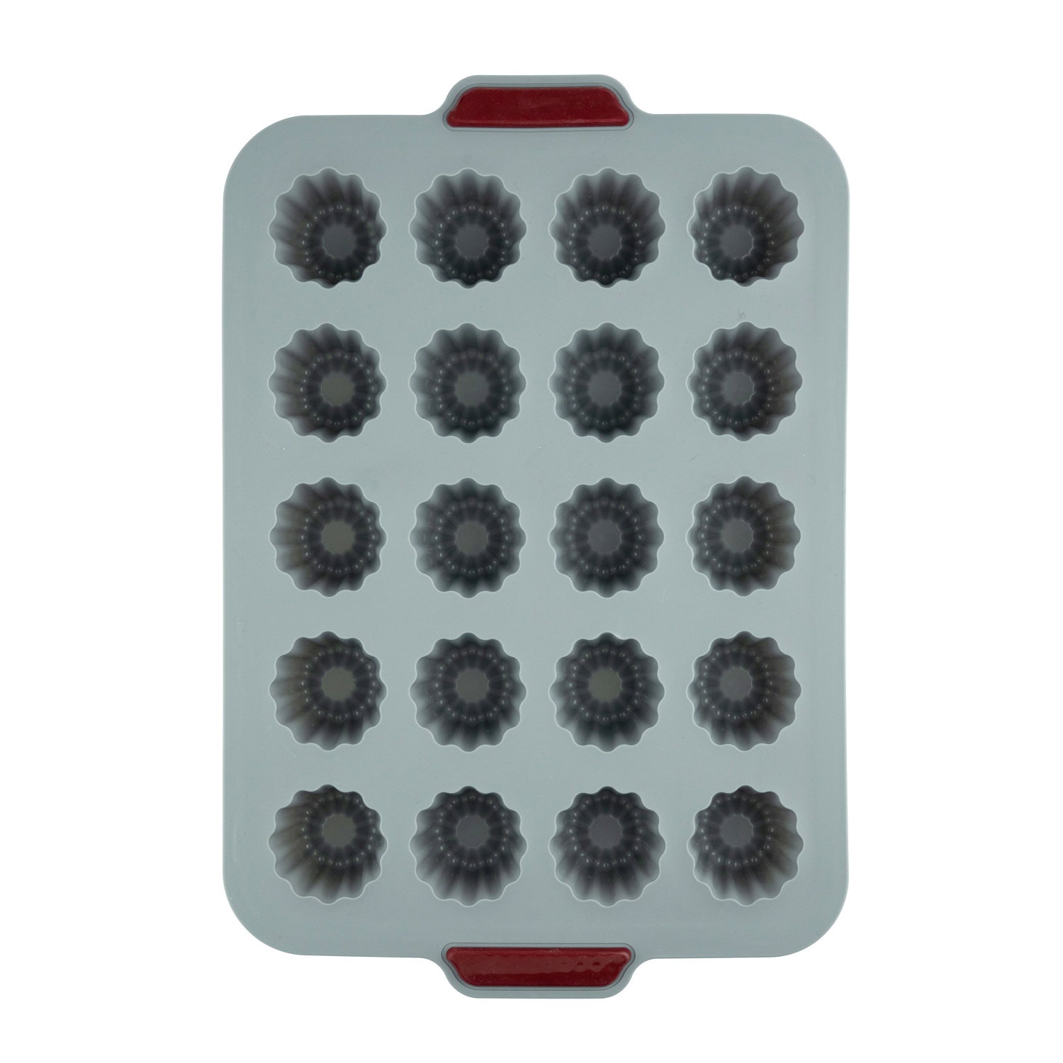 Silikoninė kanelių kepimo forma UNIWELL, pilkos sp., 3,5 x 24,7 x 36 cm-0