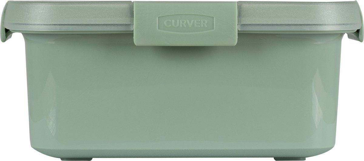 Kelioninis maisto indelis CURVER Smart Eco Line su įrankiais, žalsvos sp., h9 x 20 x 15 cm, 1,2 L - 3
