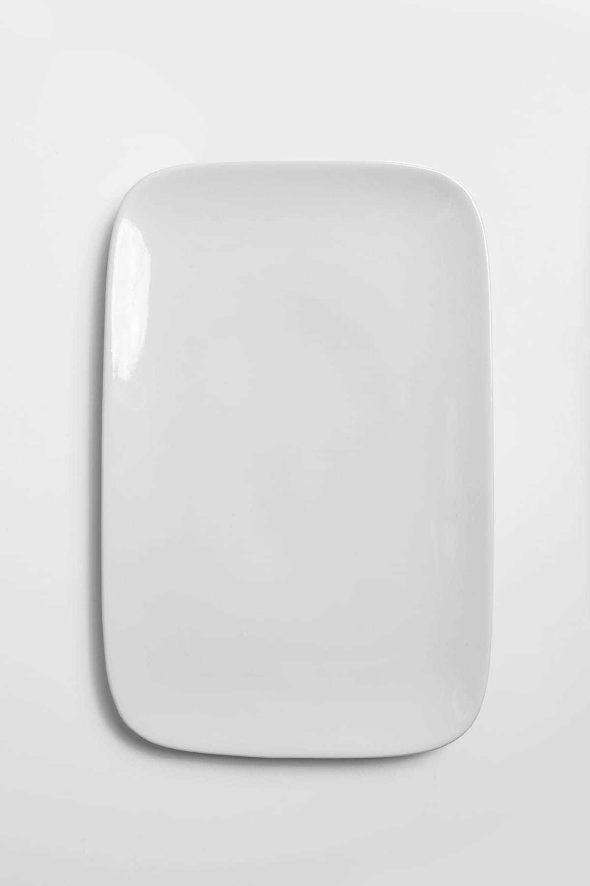 Serviravimo lėkštė, porcelianinė, baltos sp., 33 x 21,5 x 2,5 cm - 2