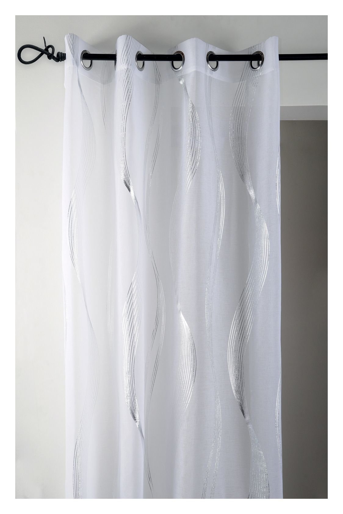Dieninė užuolaida ESSAOUIRA, baltos sp., 135 x 240 cm, 100 % PES