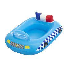 Pripučiamas vaikiška valtelė Bestway Police Car Baby Boat 38" x 29"/97cm x 74cm-0