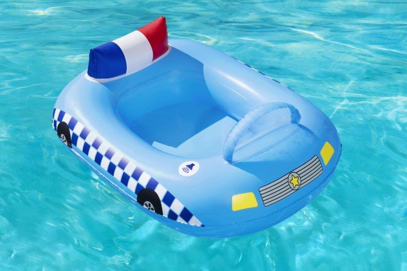 Pripučiamas vaikiška valtelė Bestway Police Car Baby Boat 38" x 29"/97cm x 74cm-1