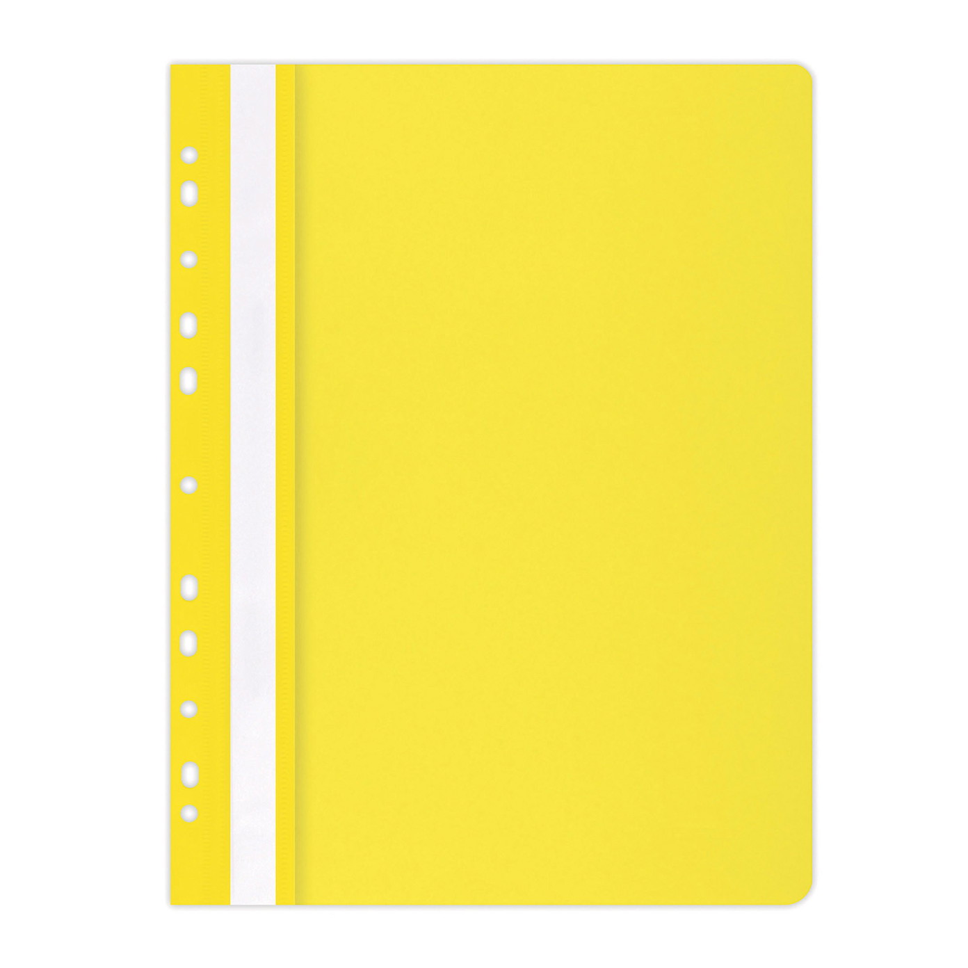 Segtuvėlis su euro perforacija A4 PP, geltonas-0