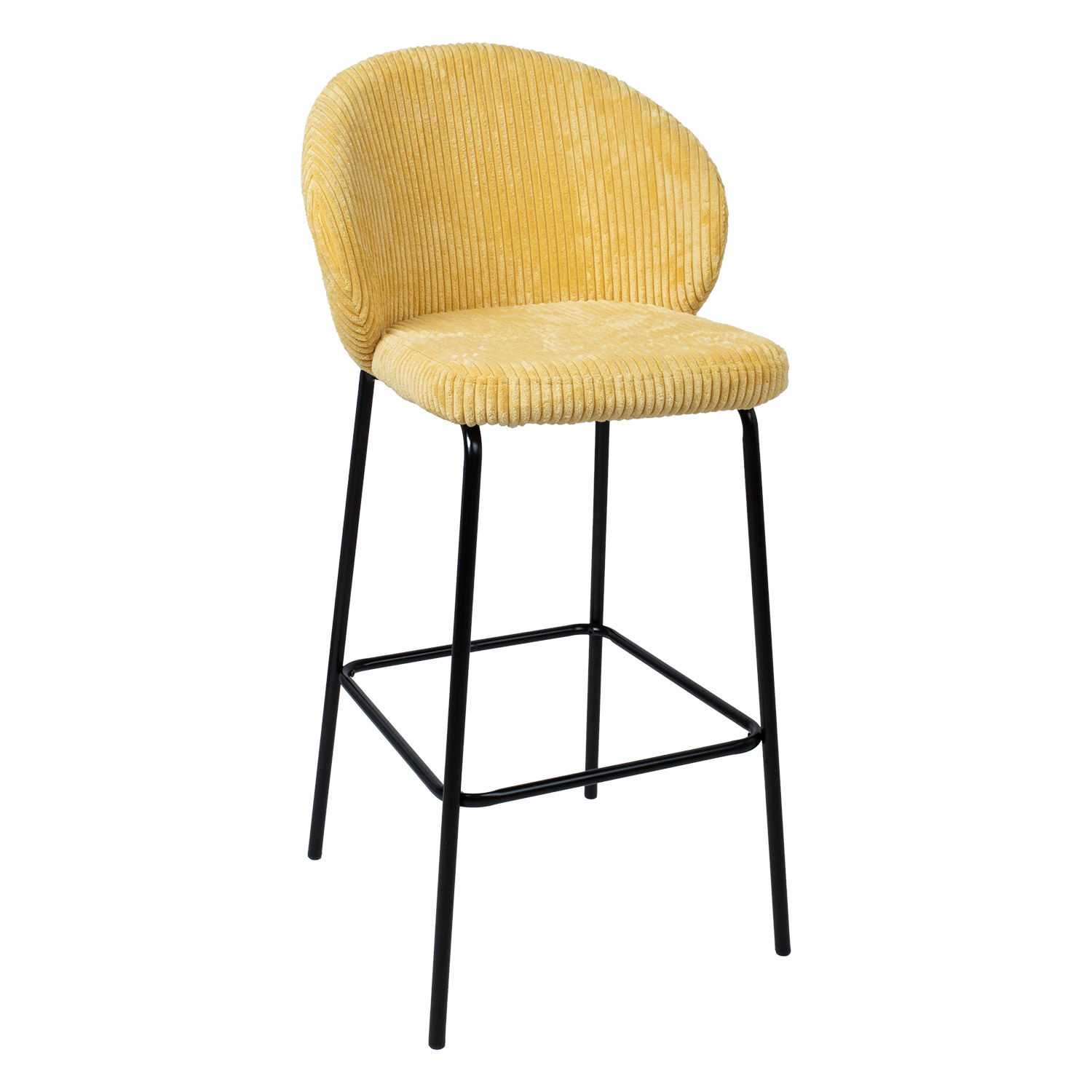 Baro kėdė ZIVA Velvet, geltona-0