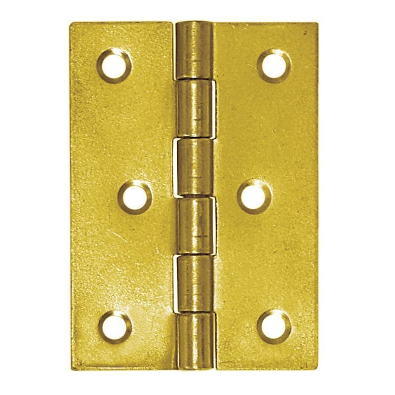 Durų lankstas, ZS 60, 60 x 43 x 1,0 mm, universalus, geltonai cinkuotas