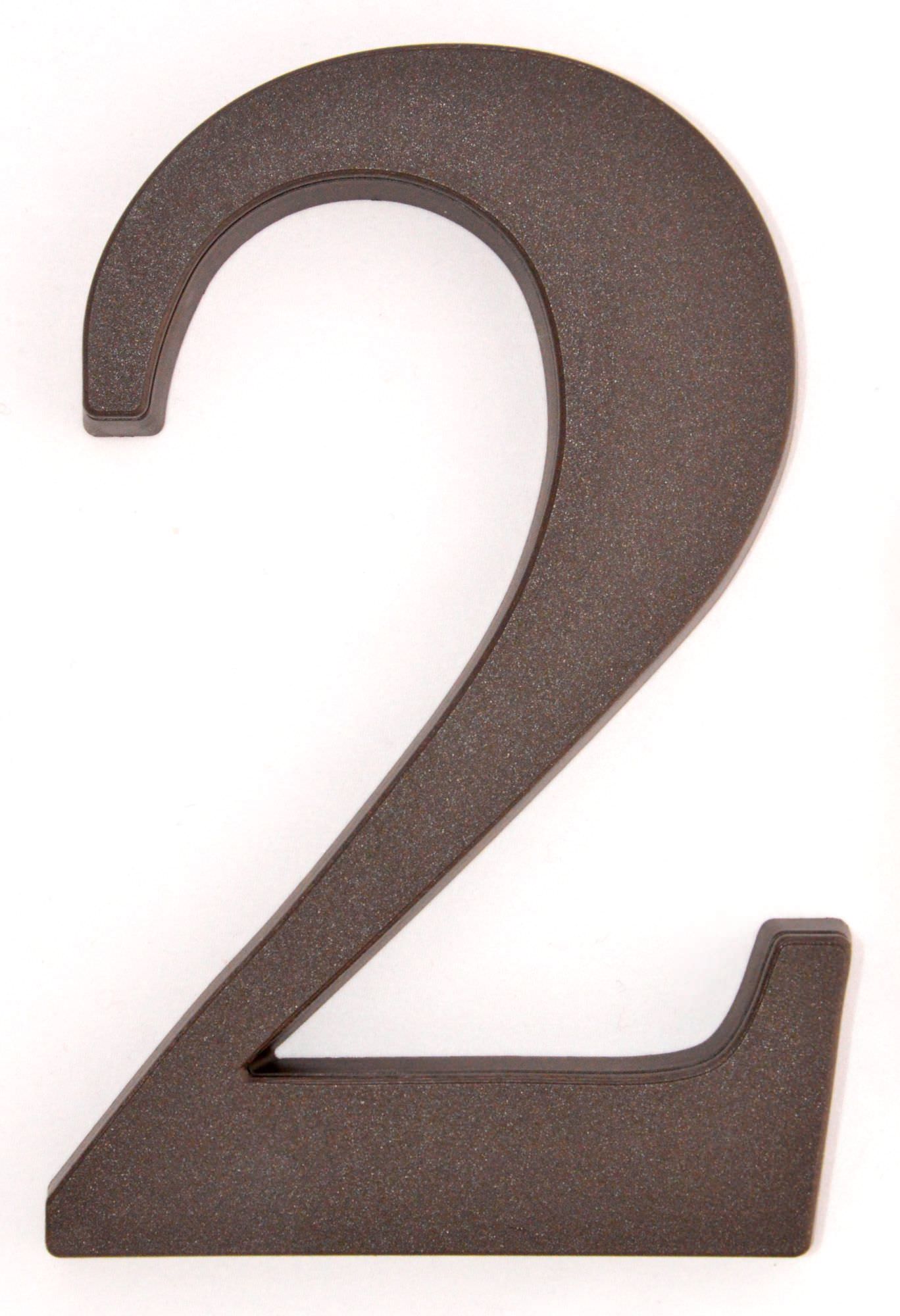 Buto numeris 2, 190 mm, plastikinis, bronzos sp.-0