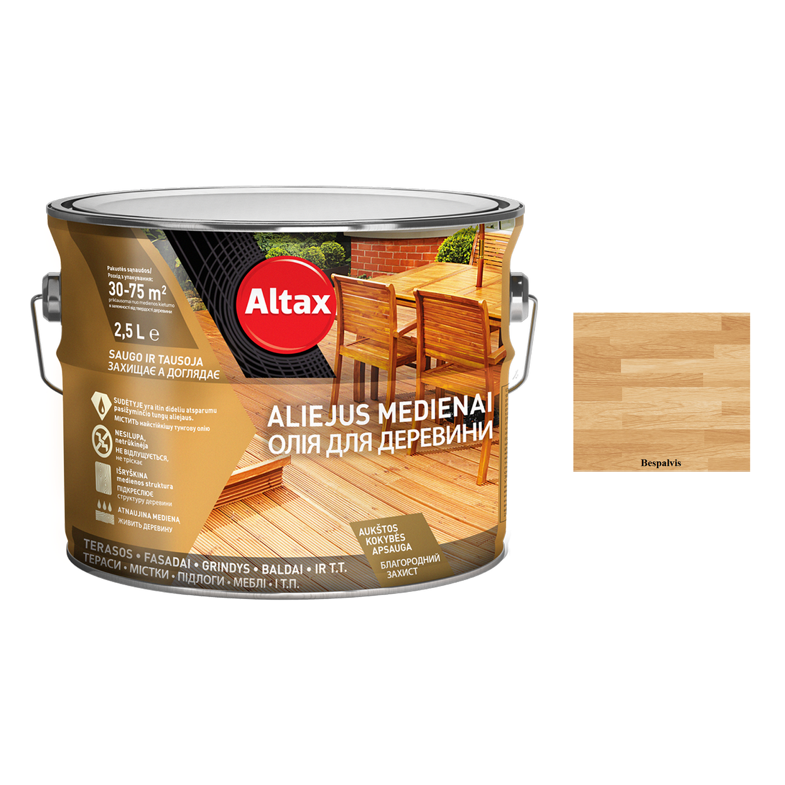 Aliejus medienai ALTAX, bespalvis, 2,5 l