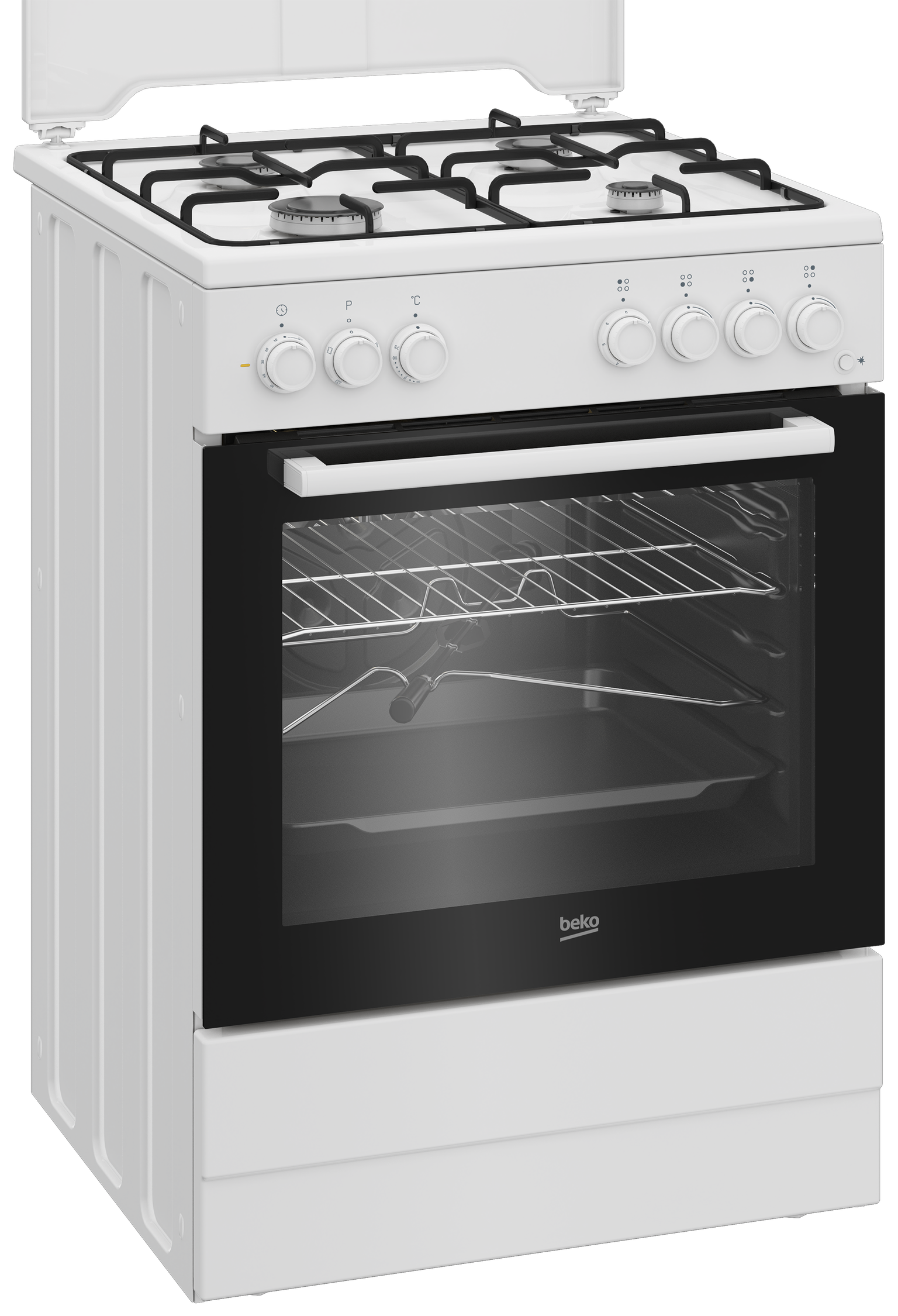 Dujinė viryklė su elektrine orkaite BEKO FBST62110DW, 60 cm-1
