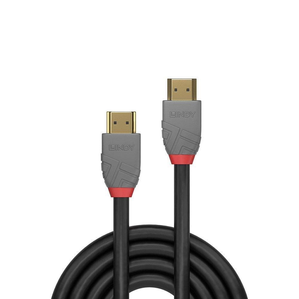Laidas Lindy Anthra HDMI 2.0 Male, HDMI 2.0 Male, 10 m, pilka-0