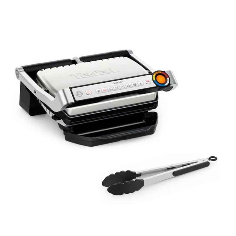 Elektrinis, nerūdijančio plieno grilis TEFAL GC718 OPTIGRILL-0