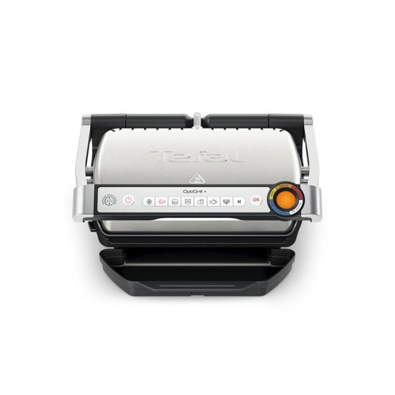 Elektrinis, nerūdijančio plieno grilis TEFAL GC718 OPTIGRILL-1
