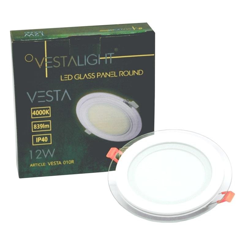 Įleidžiamas stiklinis LED šviestuvas VESTALIGHT, 4000 K, 12 W, 839 lm, IP40, Ø16 cm - 6