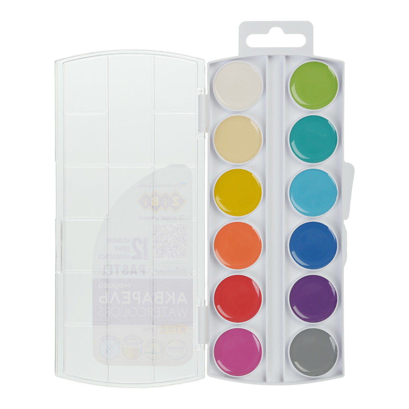 Akvarėlė ZIBI PASTEL KIDS Line 12 sp. - 2
