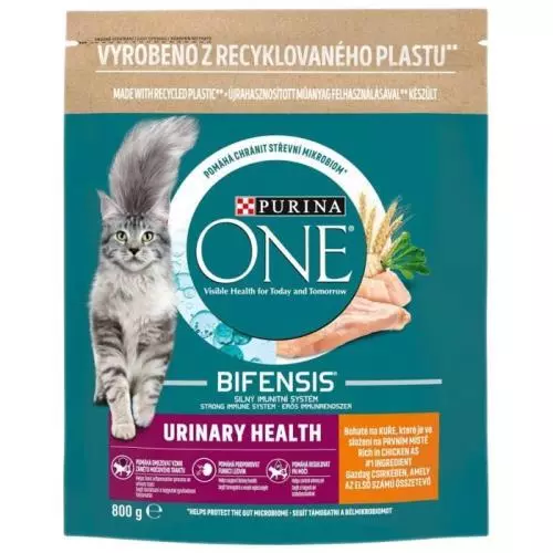 Sausas kačių ėdalas ONE Urinary, su vištiena, 750 g-0