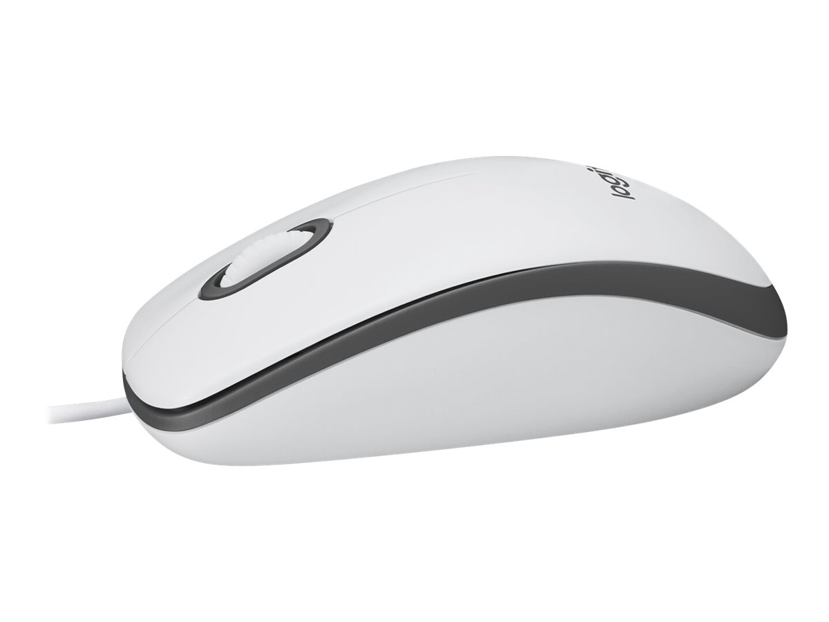 Kompiuterio pelė Logitech M100, balta - 2