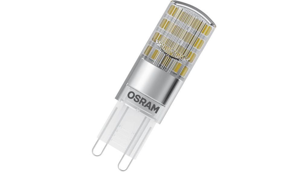 OSRAM LED kapsulinė lempa G9 PIN 30, 2.6W, skaidri, 2700K, non-dim, 320LM