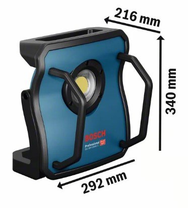 Akumuliatorinis prožektorius BOSCH PRO GLI 18V-10000 C (be akumuliatoriaus ir pakrovėjo) - 2