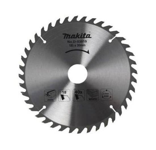 Medžio pjovimo diskas MAKITA, 185 x 2,0 x 30/20/16 mm, 40 dantų, 18° - 1