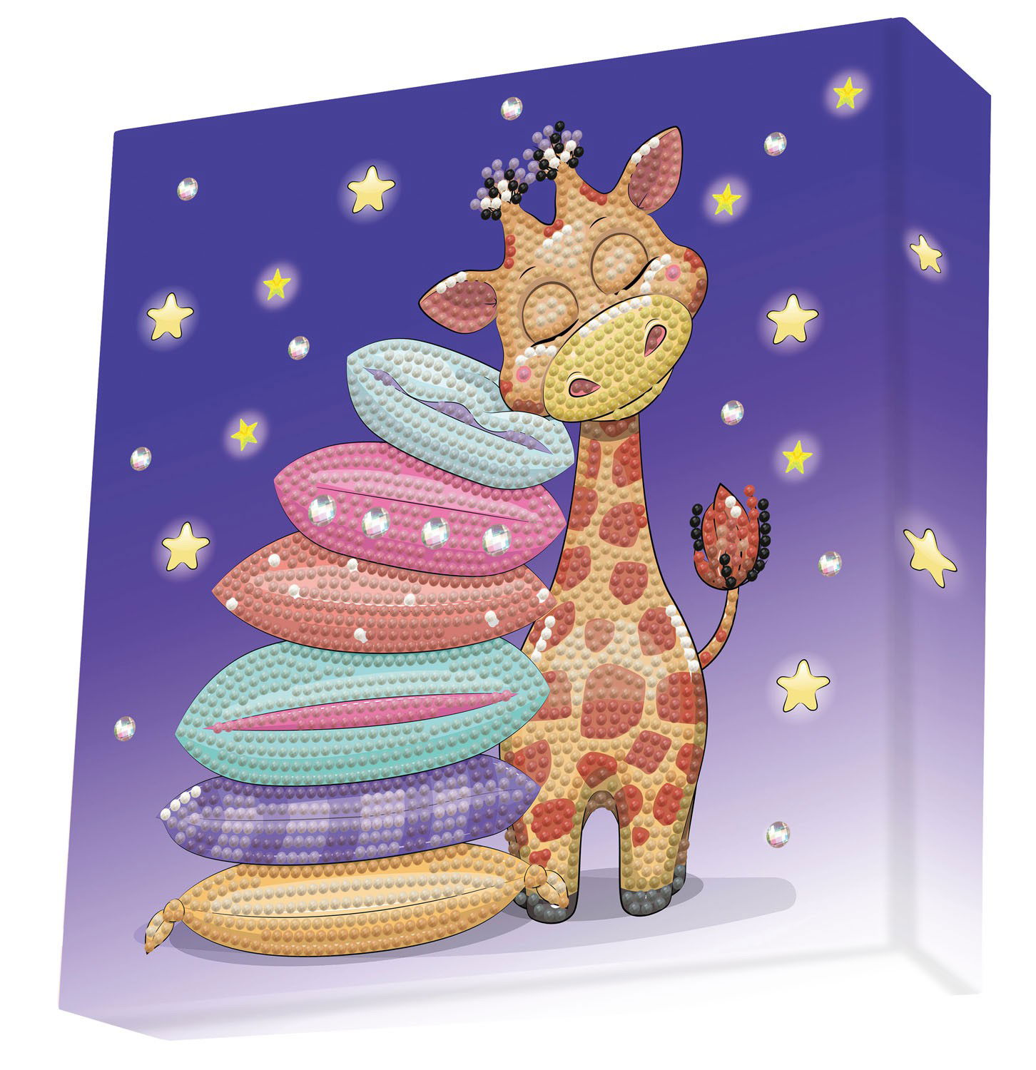 Deimantinė mozaika GIRAFF PILLOW 22x22 cm