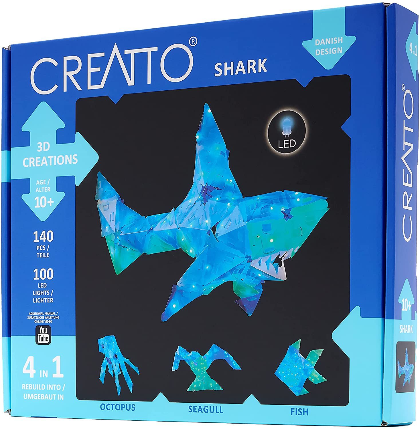 Mokomasis rinkinys CREATTO SHARK 10+