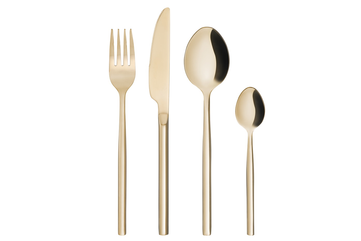 Nerūdijančio plieno stalo įrankių rinkinys MAKU RESTEEL GOLD, auksinės sp., 16 vnt.-0