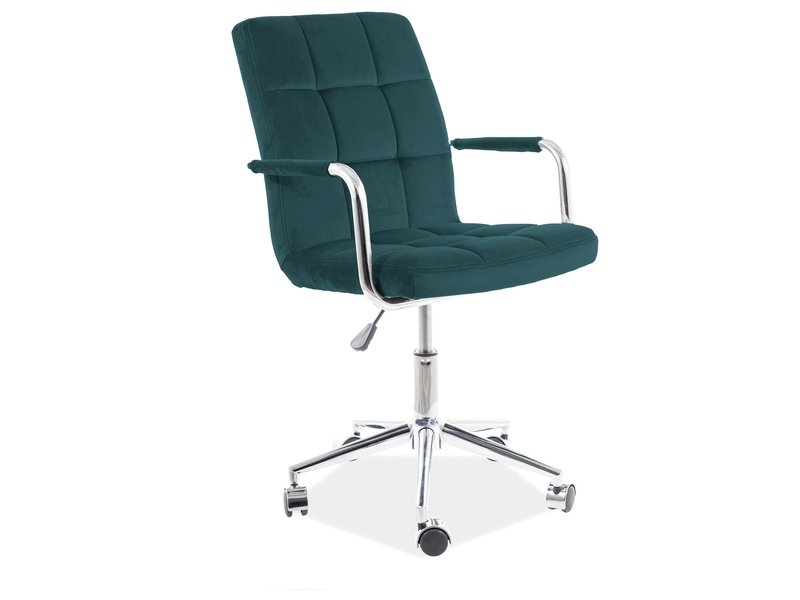 Biuro kėdė Q-022 VELVET, žalia - 1