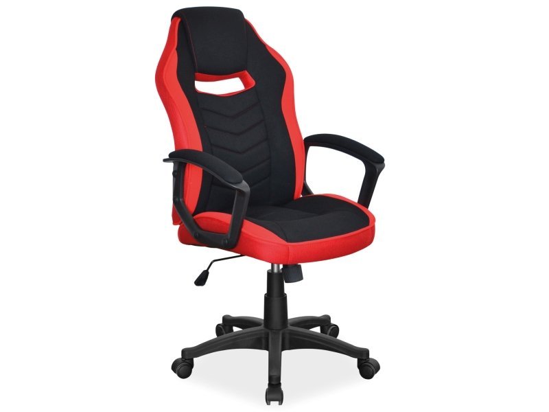 Biuro kėdė Q-372, juoda/raudona