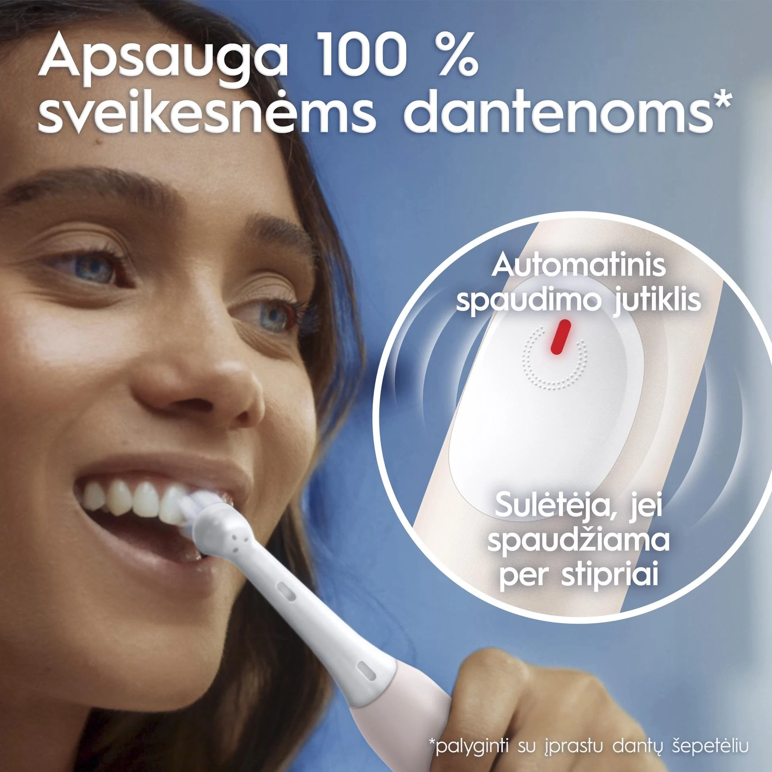 Elektrinis dantų šepetėlis Oral-B iOS2.1C9.0  Calm Pink, rožinės sp. - 6