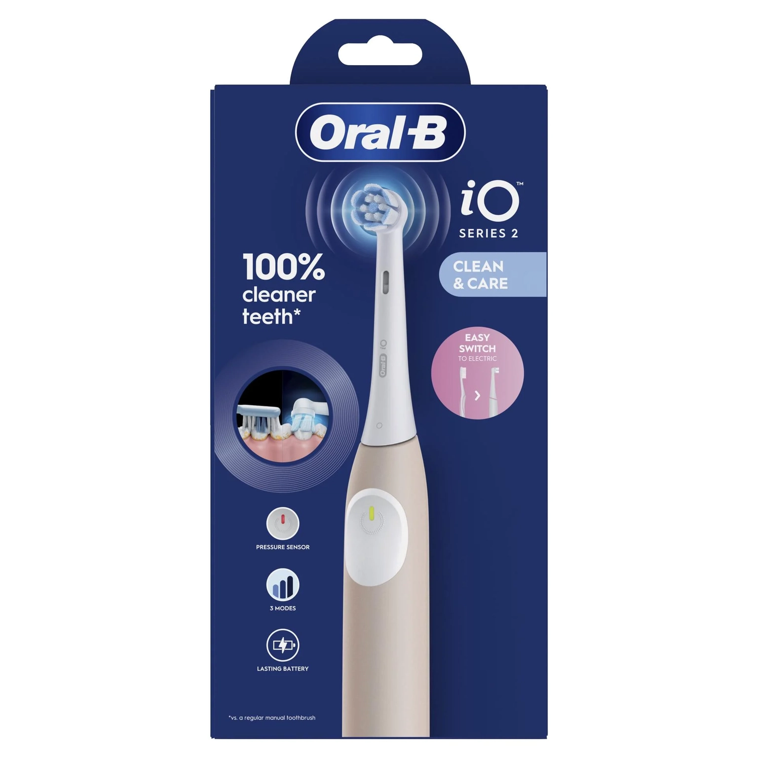 Elektrinis dantų šepetėlis Oral-B iOS2.1C9.0  Calm Pink, rožinės sp. - 2
