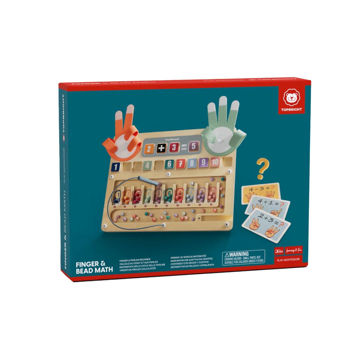 Vaikiškas lavinamasis žaislas Finger & Bead Math-0