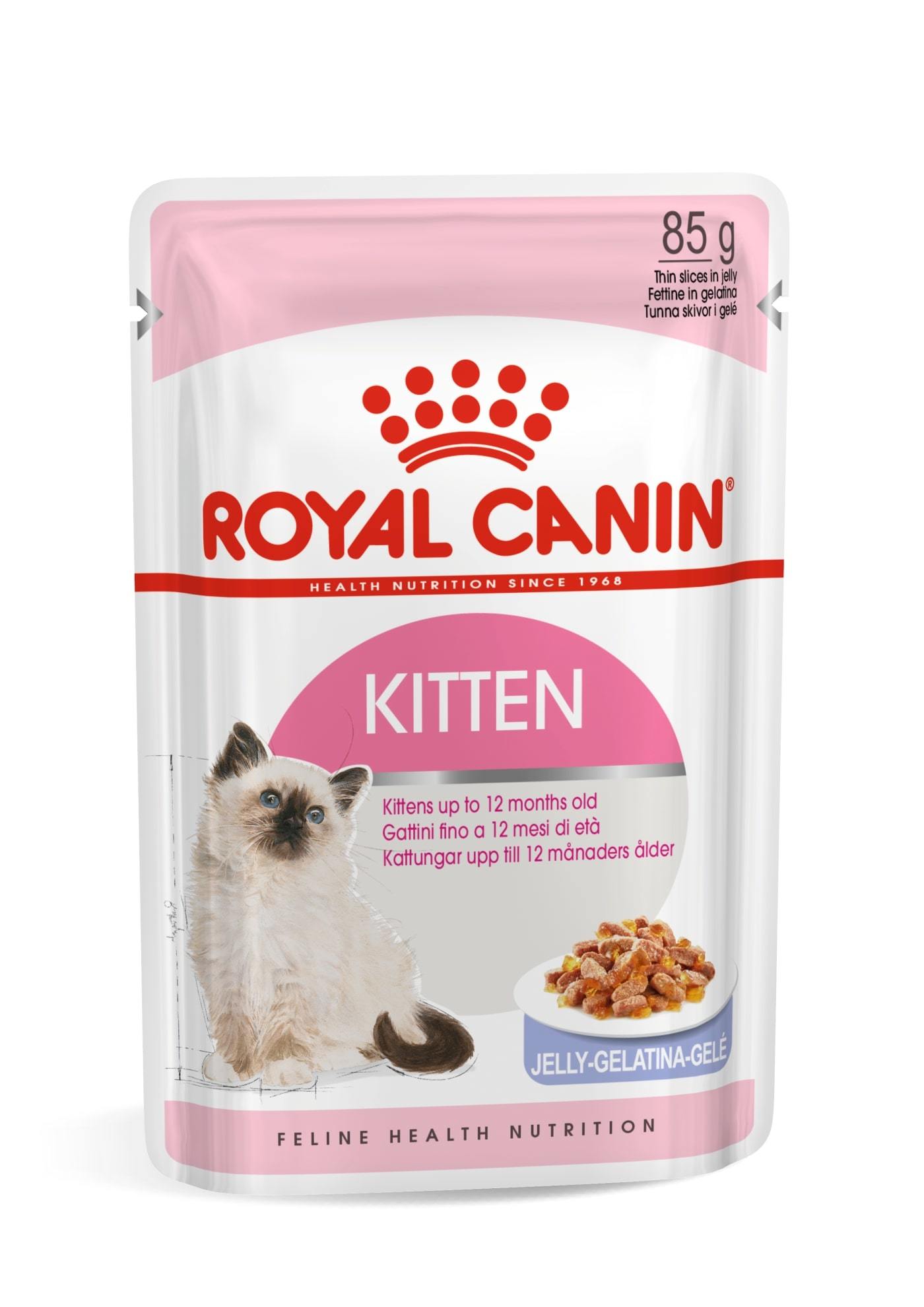 Šlapias kačiukių ėdalas ROYAL CANIN KITTEN INSTINCTIVE IN JELLY, 12x85 g-1