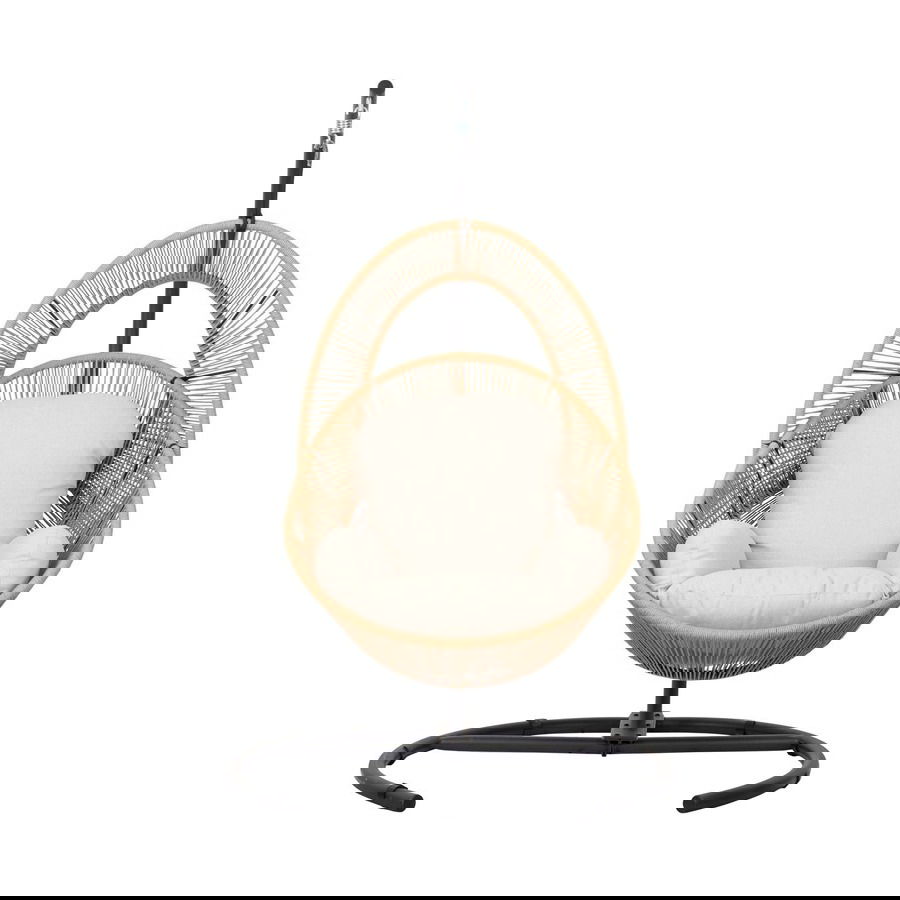 Pakabinamas supamasis krėslas Heidė, kreminis-1