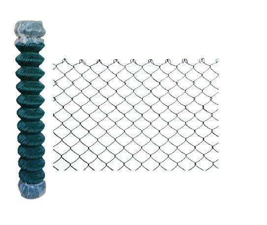 Tvoros tinklas, virintas, PVC, regztas, žalios sp., 50 x 50 x 2,7 m x 1,2 x 25 m