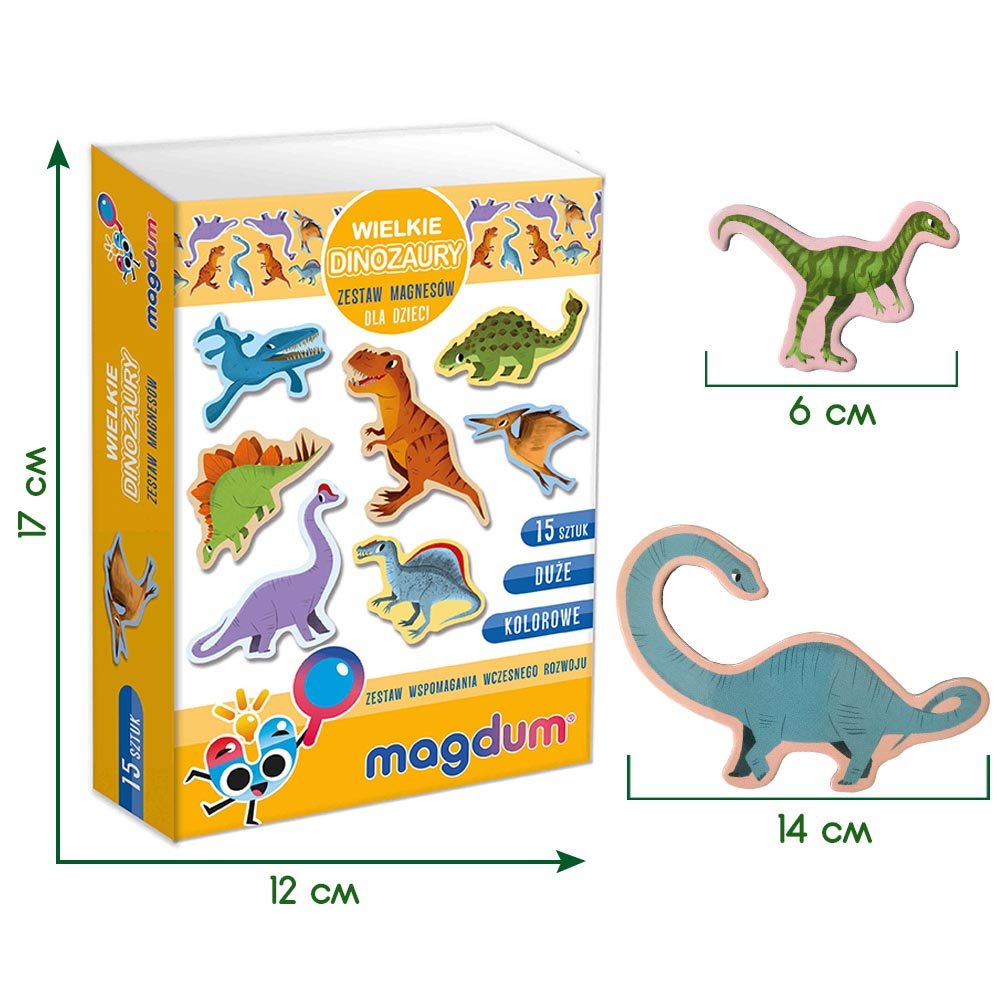 Magnetų rinkinys Big Dinosaurs - 8
