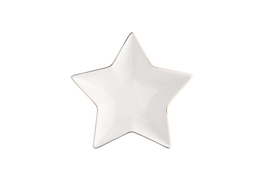 Žvaigždės formos dubenėlis ALTOM STAR, auksinės/ kreminės sp., 19 x 18 x 5,5 cm